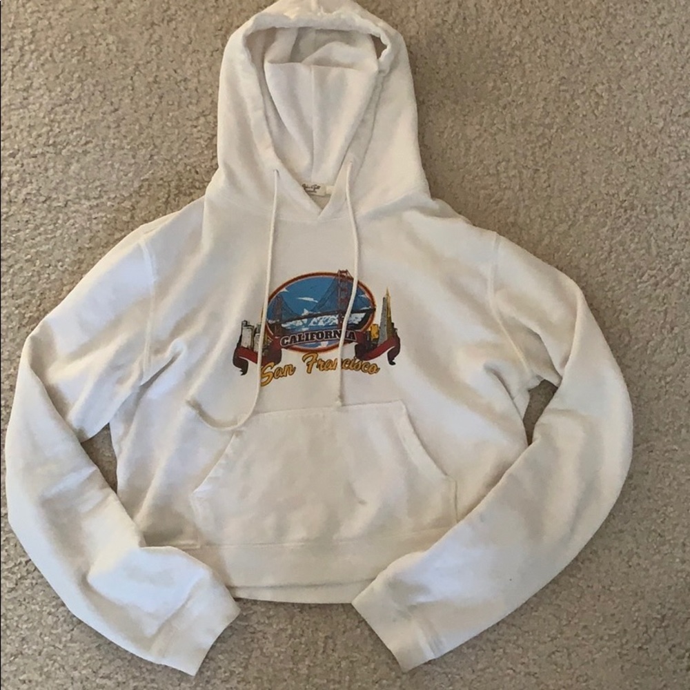 Cute Brandy Melville cropped hoodie